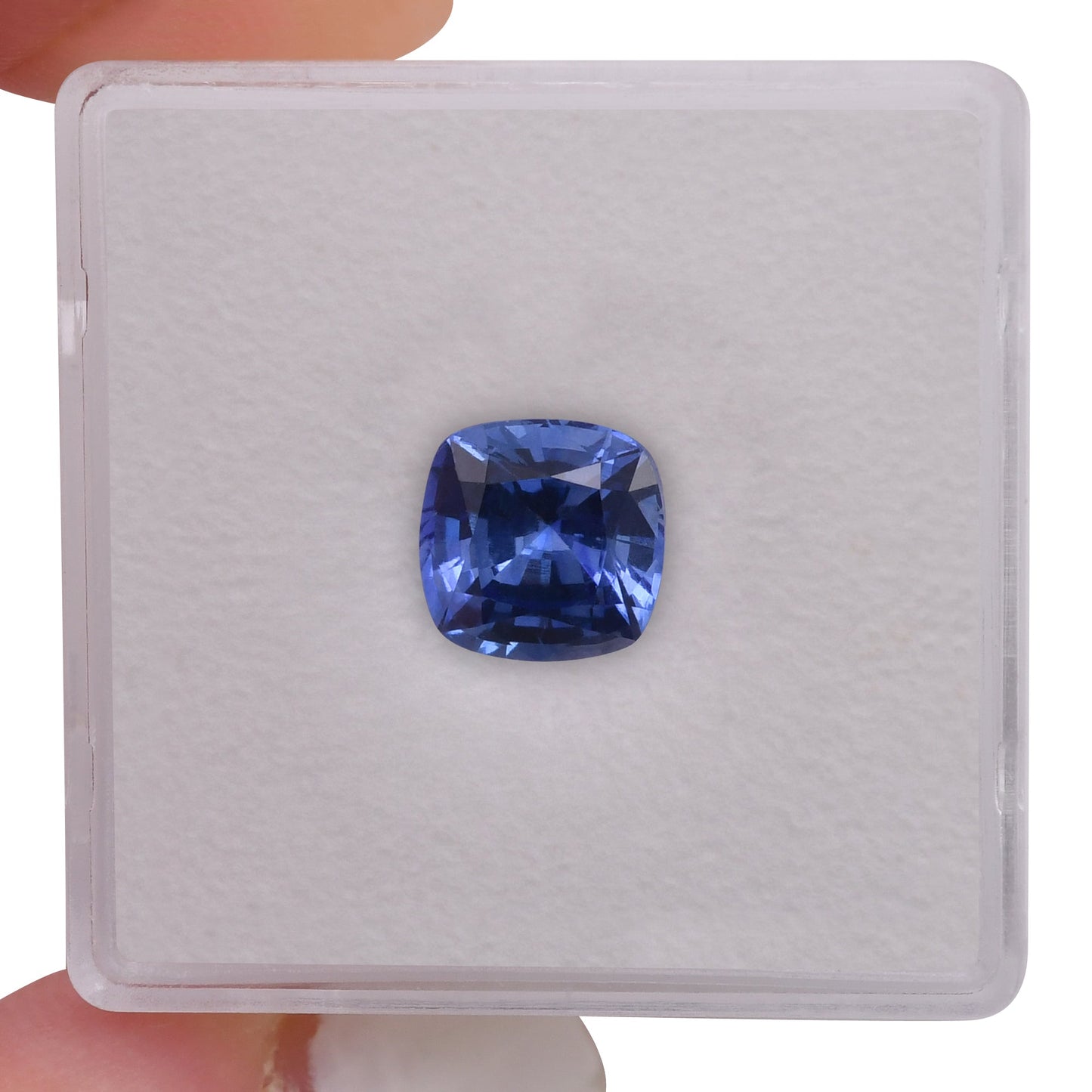 2,28 Karat blauer Kissen-Saphir aus Sri Lanka