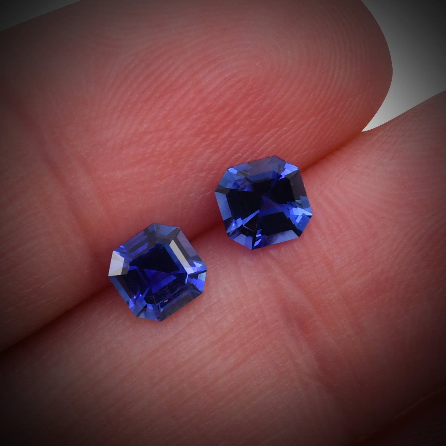 1.33 Carat Blue SRI LANKAN Sq. Emerald Sapphire