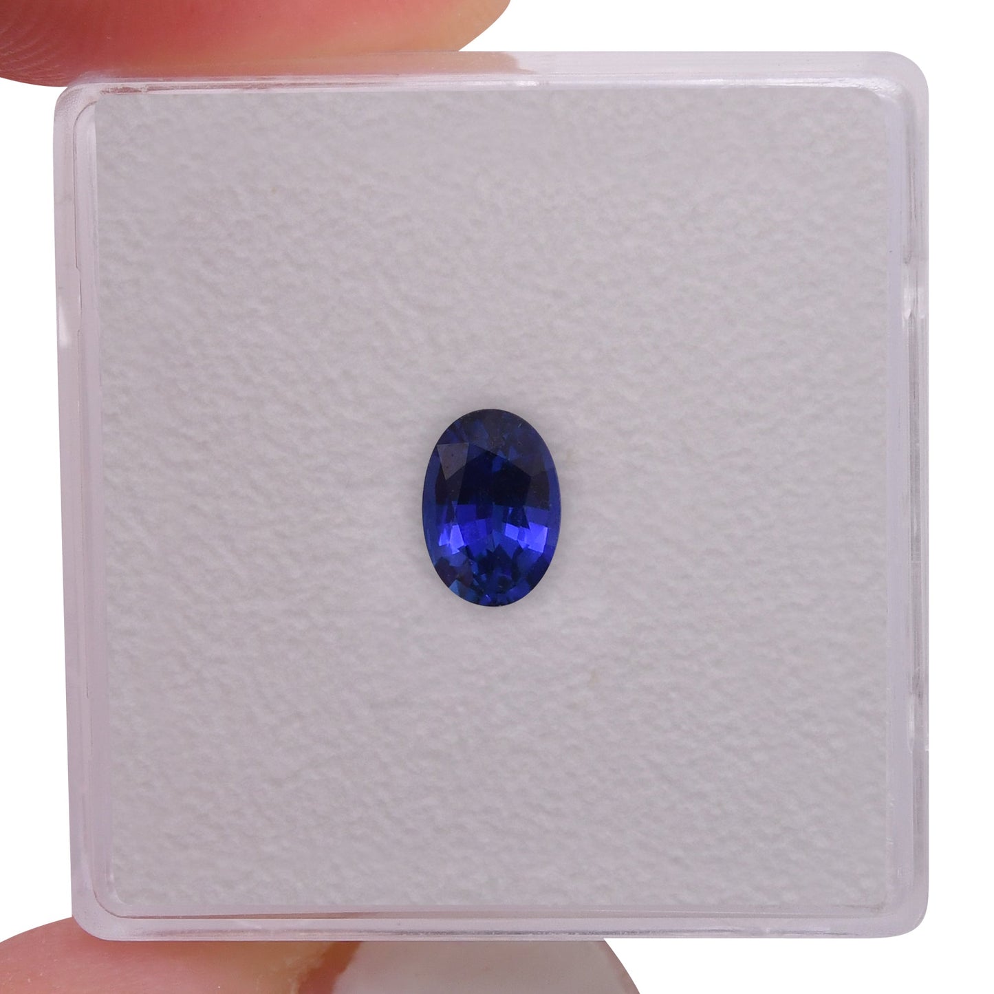 0,77 Karat blauer ovaler Saphir aus Sri Lanka