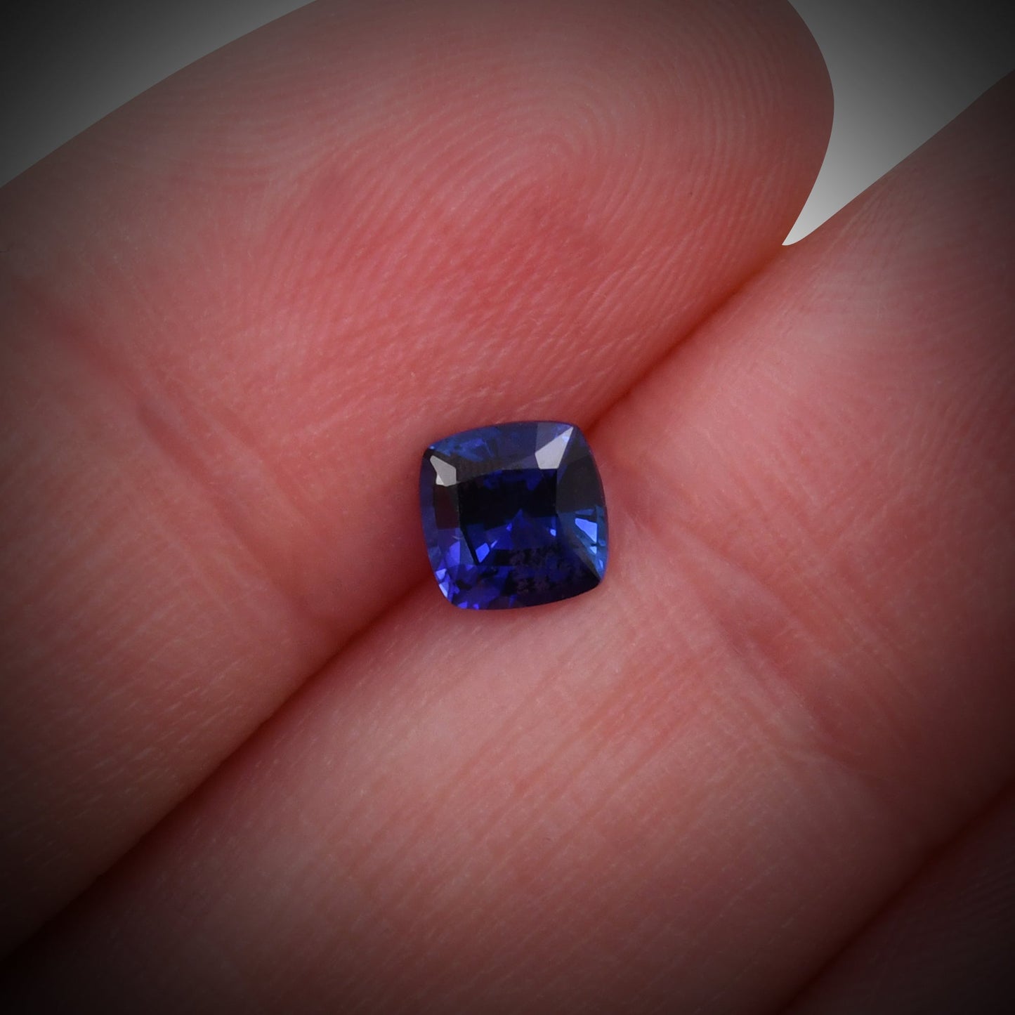 0.79 Carat Blue SRI LANKAN Cushion Sapphire