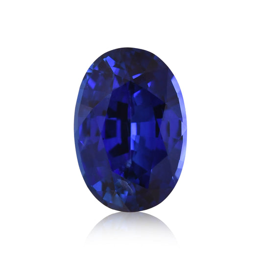 0,88 Karat blauer ovaler Saphir aus Sri Lanka