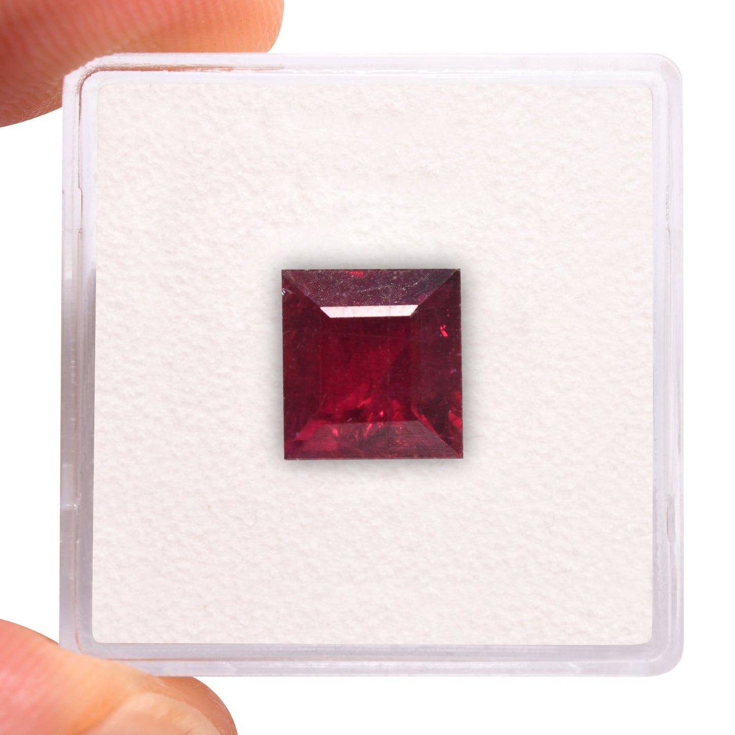 3.35 Carat Red MOZAMBIQUE Rectangular Ruby GRS No Heat