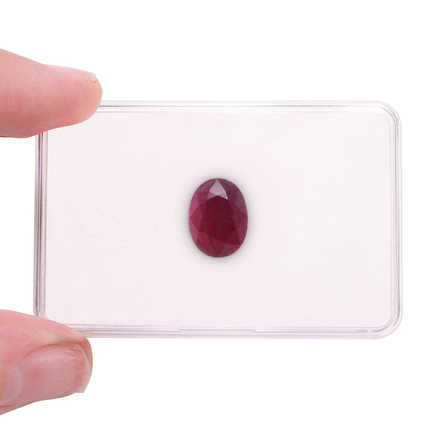 5.87 Carat Red MOZAMBIQUE Oval Ruby GRS No Heat