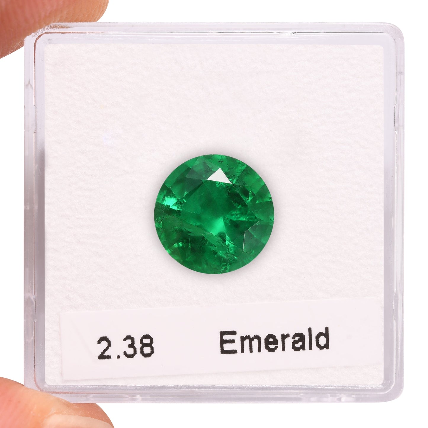 2.38 Carat Green  Round Emerald