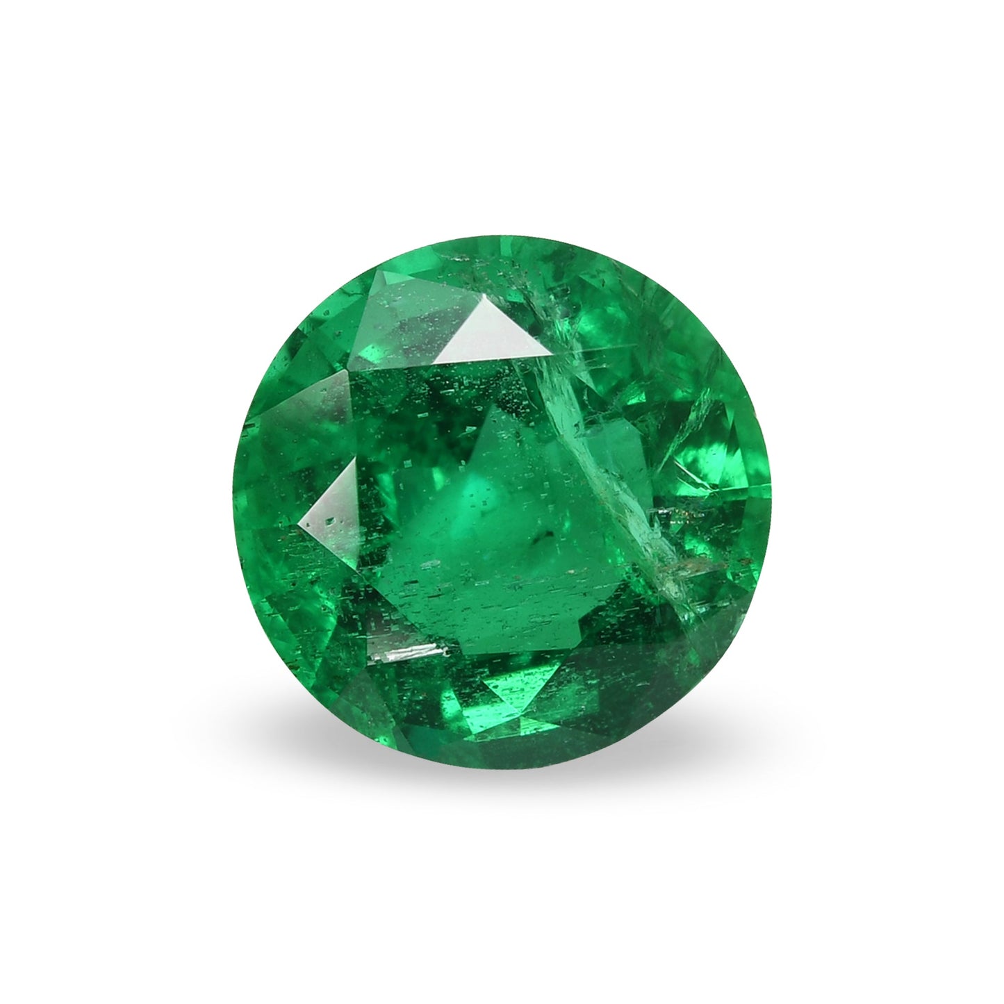 2.38 Carat Green  Round Emerald