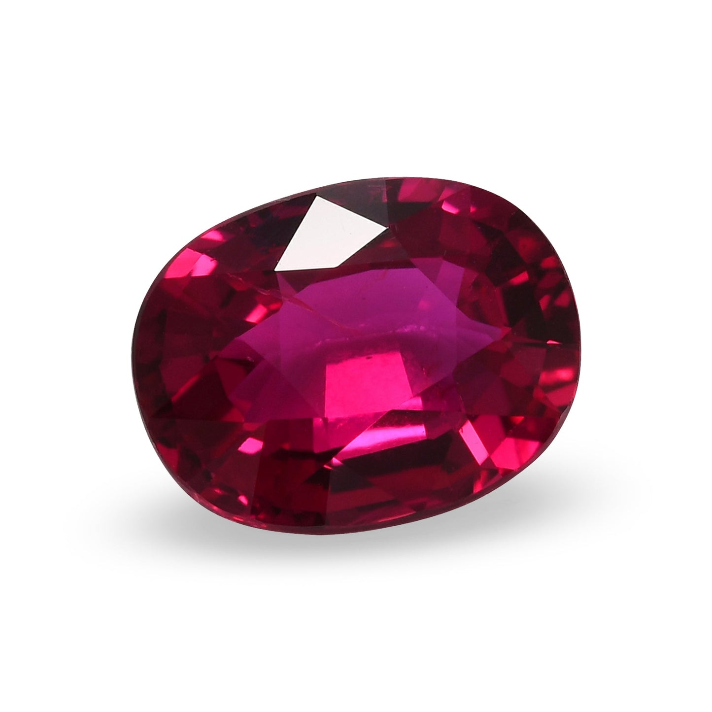 1.59 Carat Red MOZAMBIQUE Oval Ruby GRS