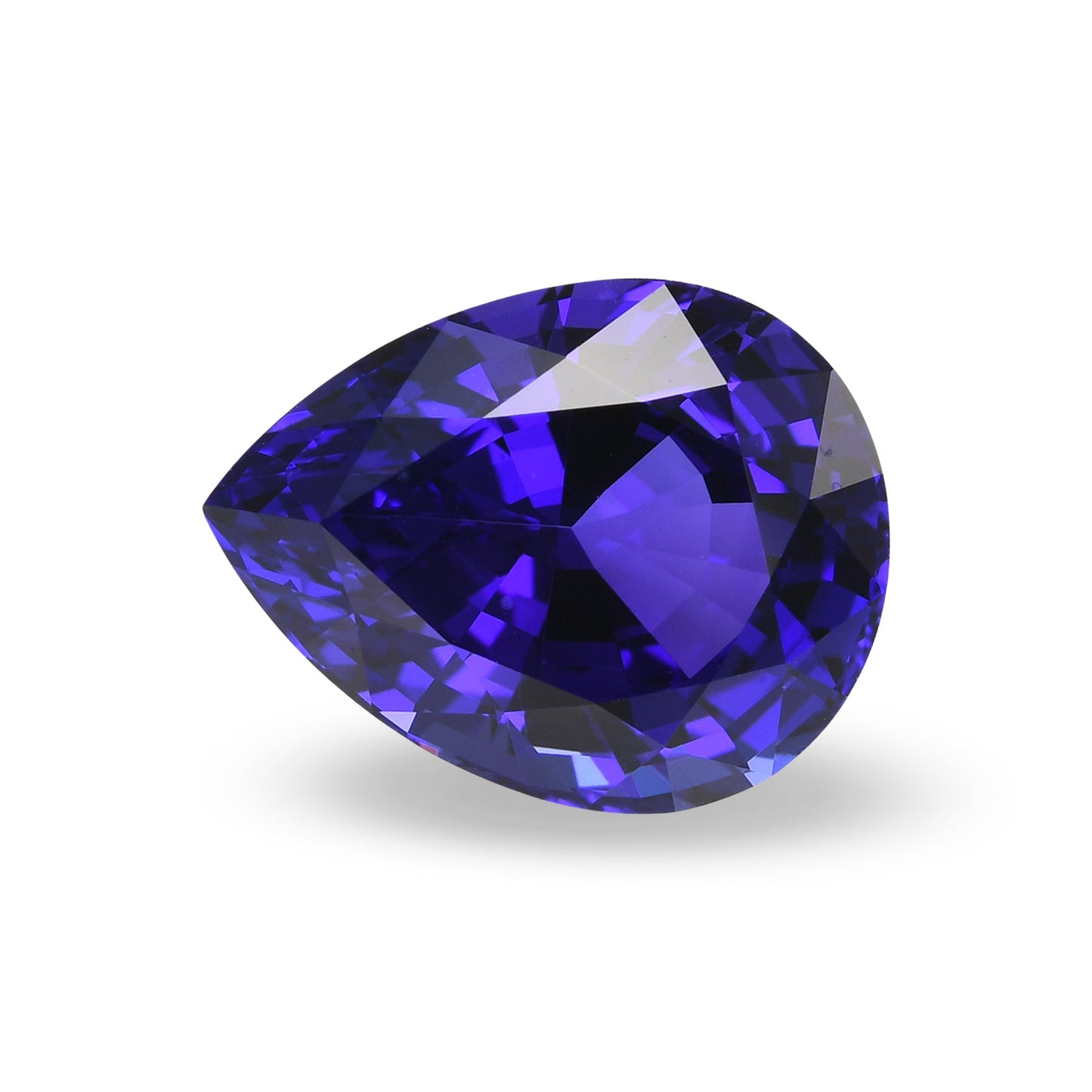 11,57 Karat blauer birnenförmiger Tansanit aus Tansania (GWLAB)