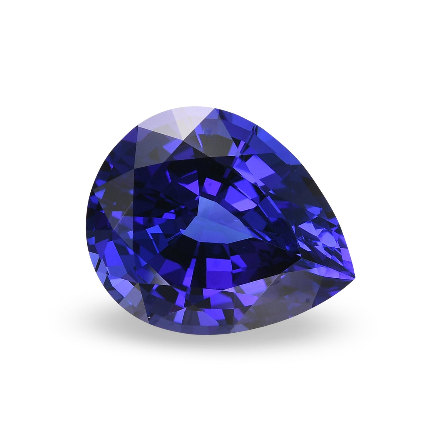 11,57 Karat blauer birnenförmiger Tansanit aus Tansania (GWLAB)