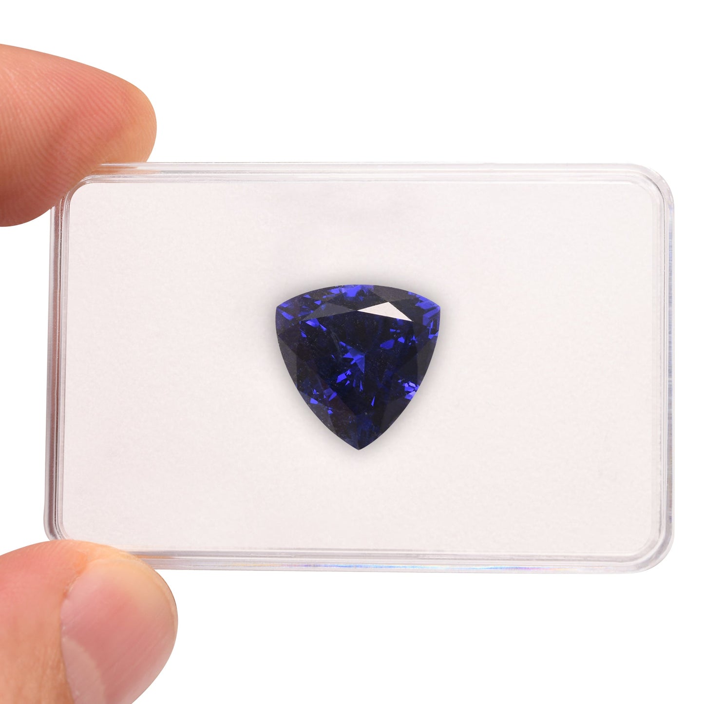 13,31 Karat blauer, trillianischer Tansanit aus Tansania (GWLAB)