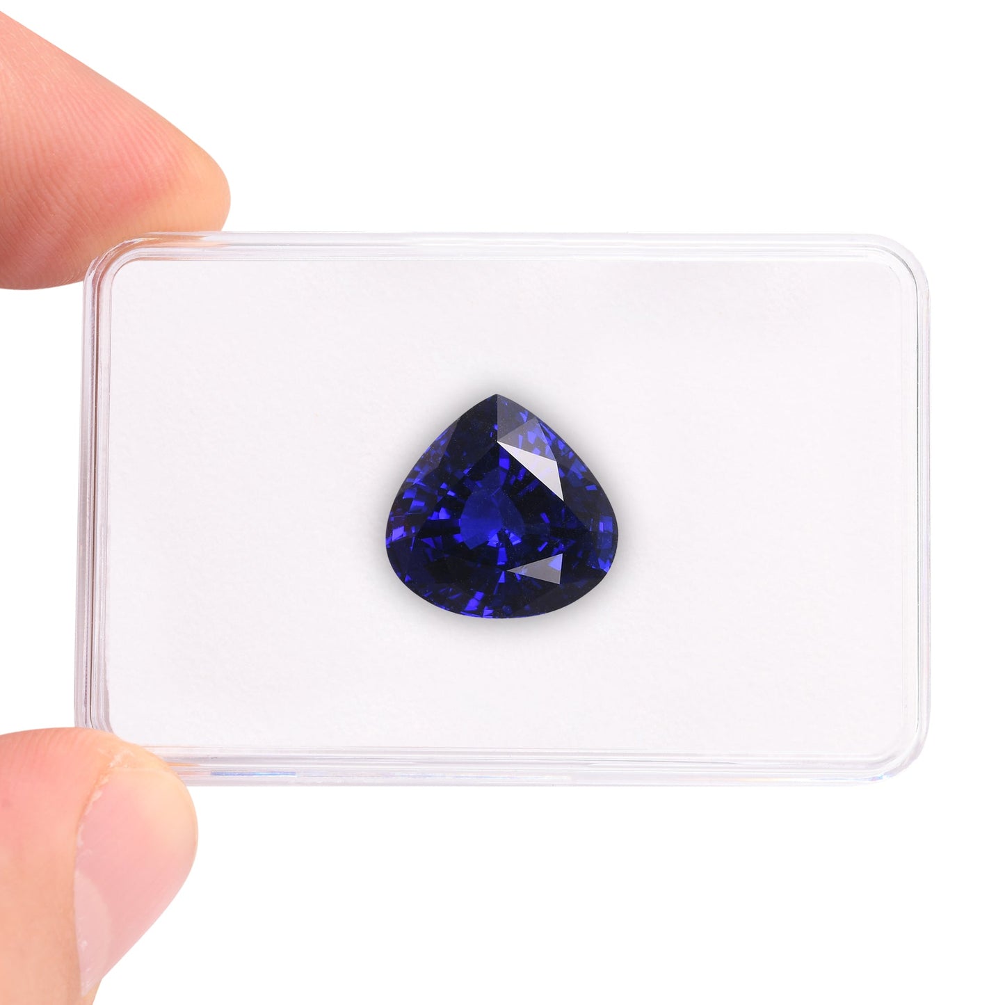 14,08 Karat blauer, trillianischer Tansanit aus Tansania (GWLAB)