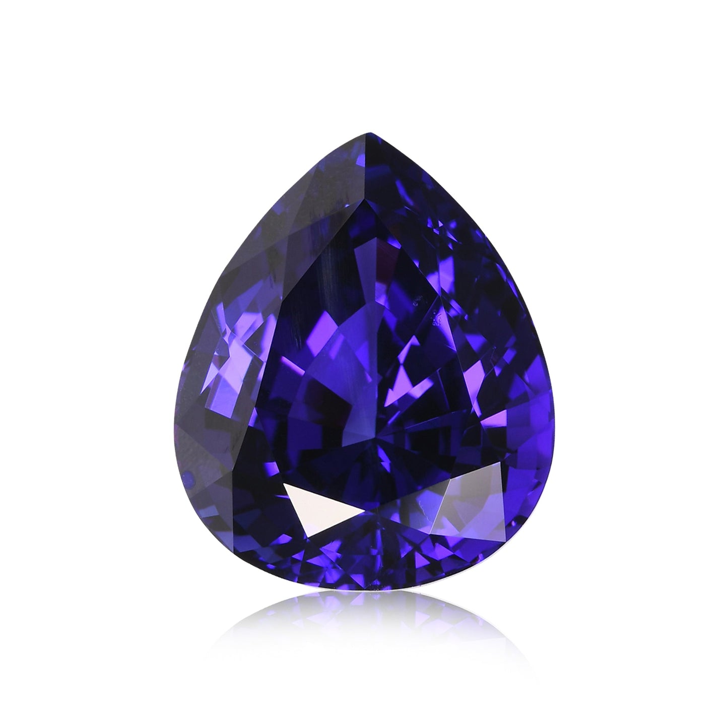 14,66 Karat blauer birnenförmiger Tansanit aus Tansania (GWLAB)
