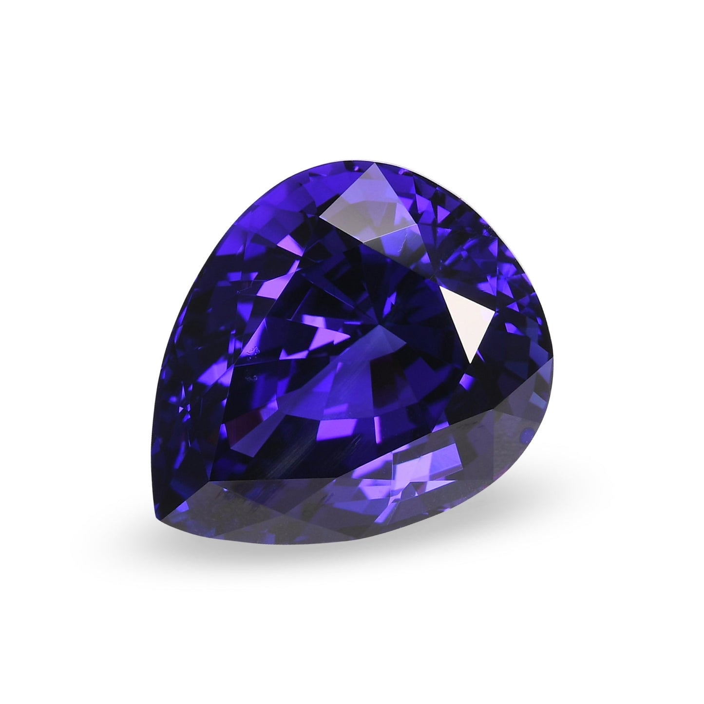 14,66 Karat blauer birnenförmiger Tansanit aus Tansania (GWLAB)