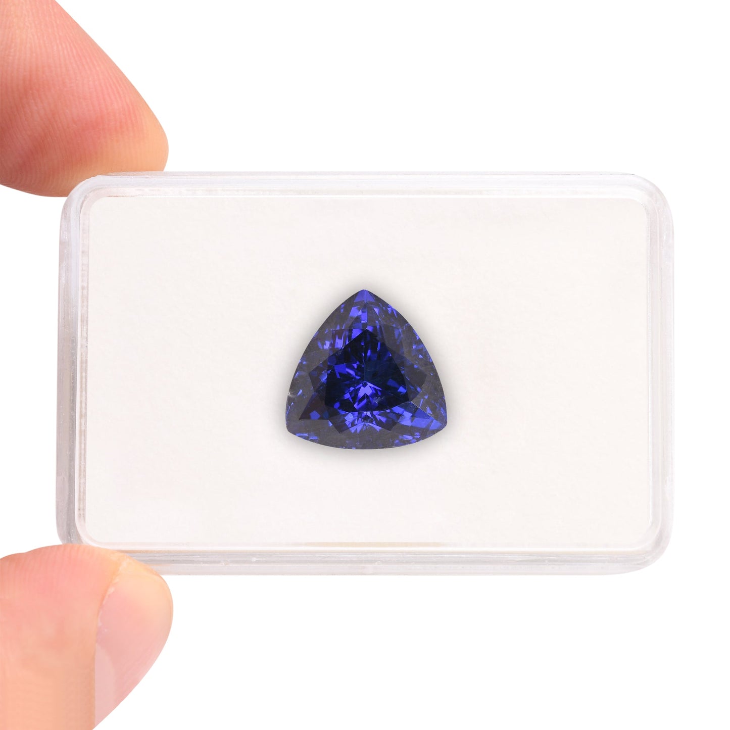 14,79 Karat blauer, trillianischer Tansanit aus Tansania (GWLAB)