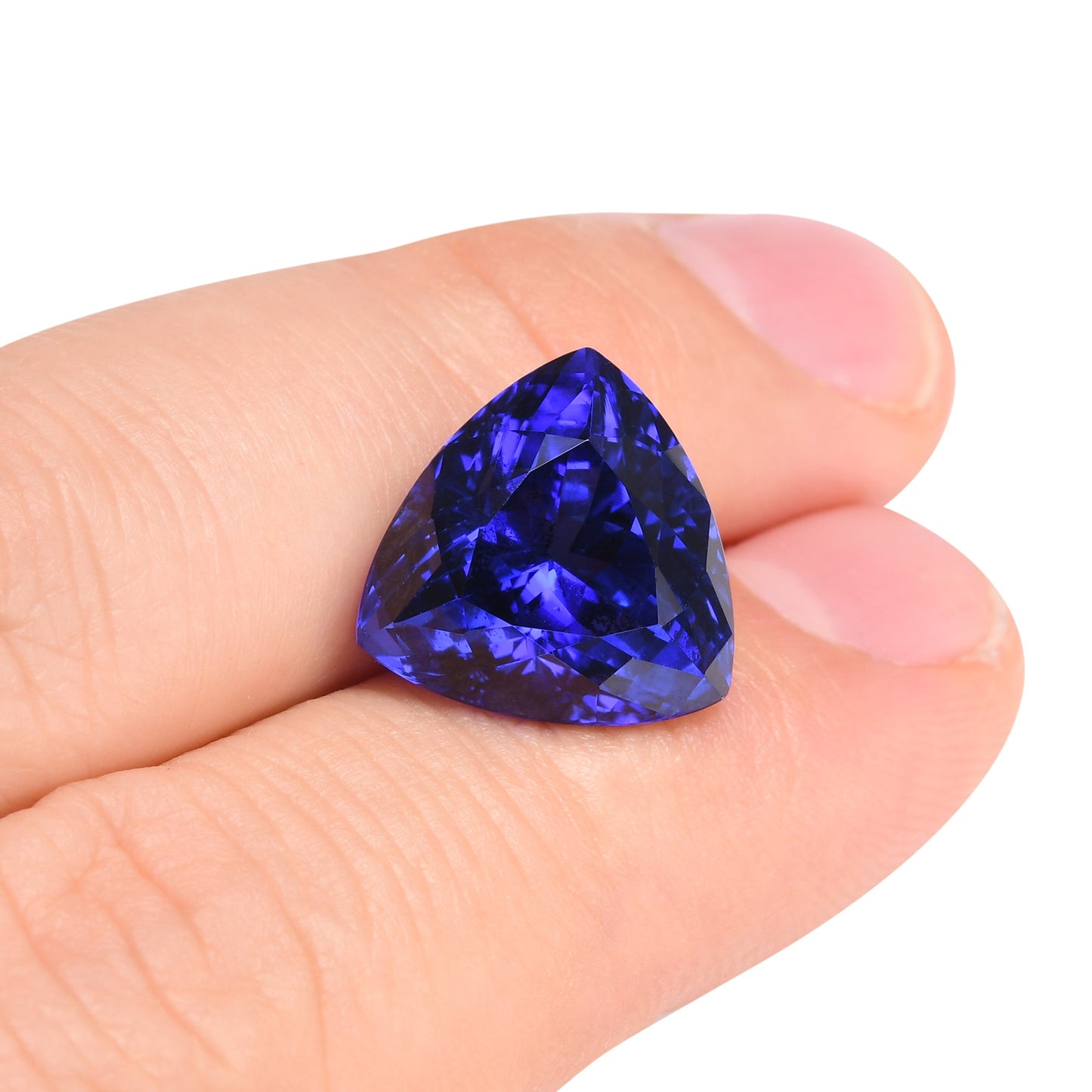 14,79 Karat blauer, trillianischer Tansanit aus Tansania (GWLAB)