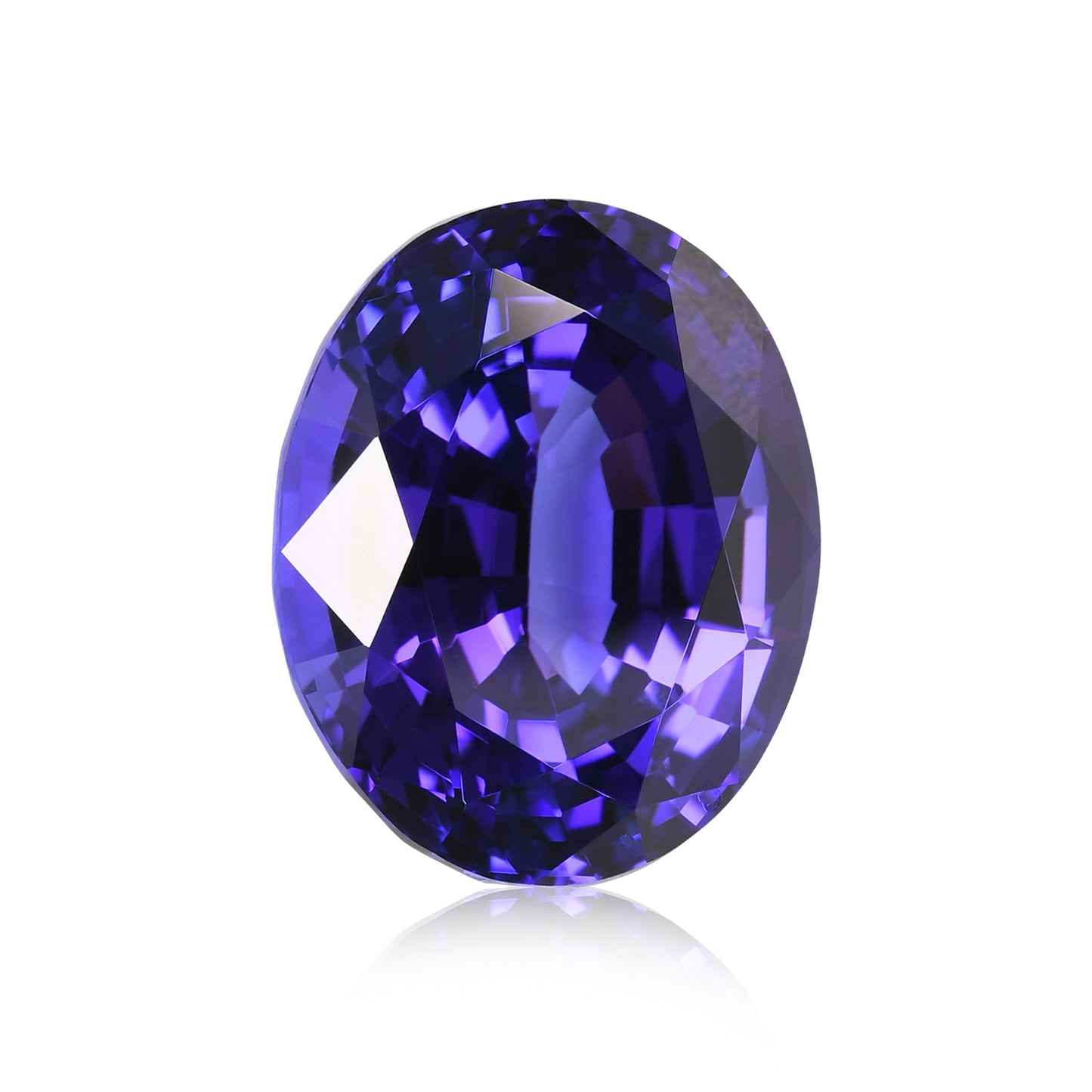 15,27 Karat blauer ovaler Tansanit aus Tansania, GWLAB