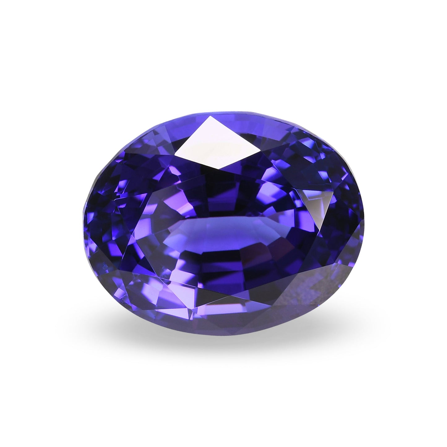 15,27 Karat blauer ovaler Tansanit aus Tansania, GWLAB
