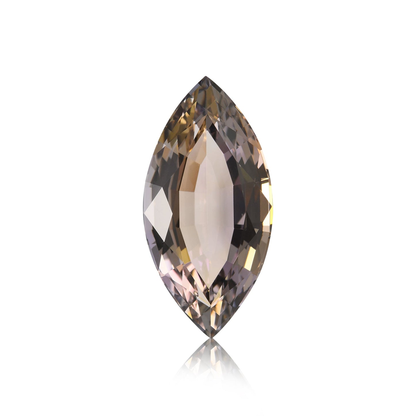 17,03 Karat orangefarbener tansanischer Marquise-Tansanit (GWLAB)