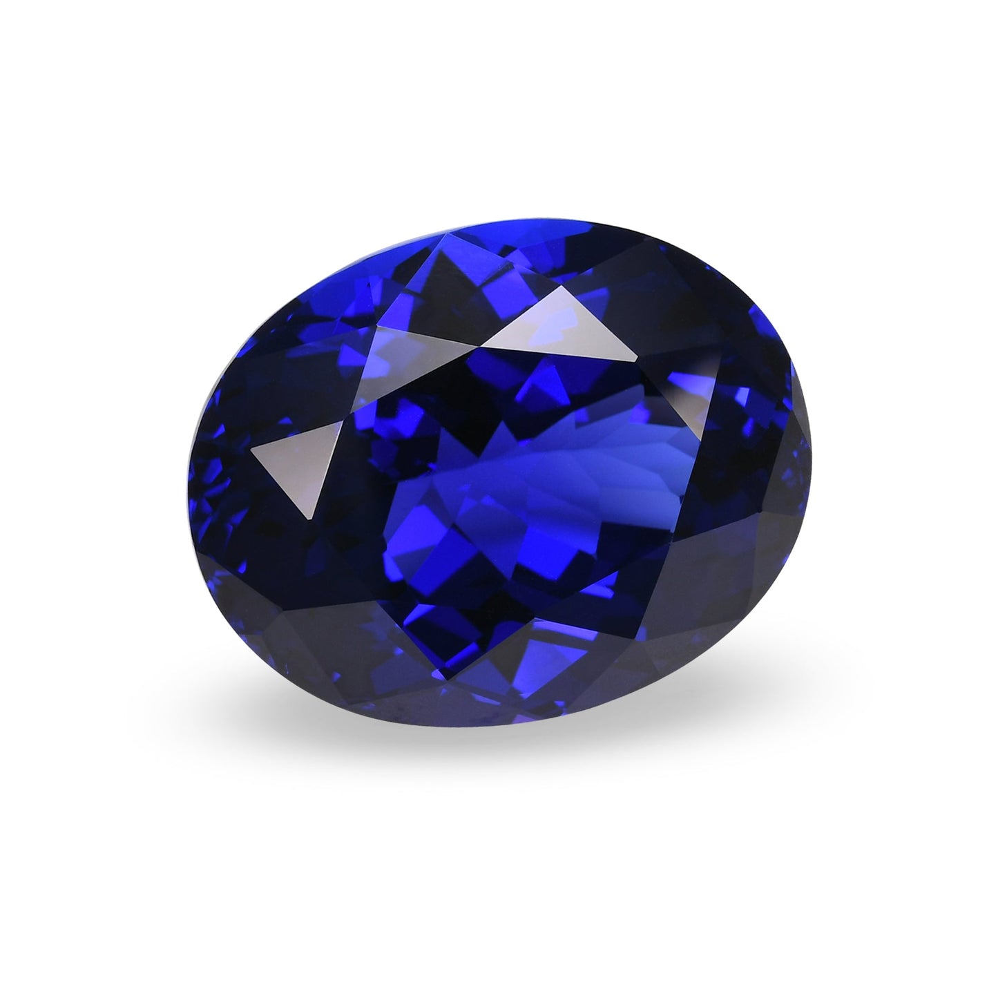 97,46 Karat blauer ovaler Tansanit aus Tansania, GWLAB