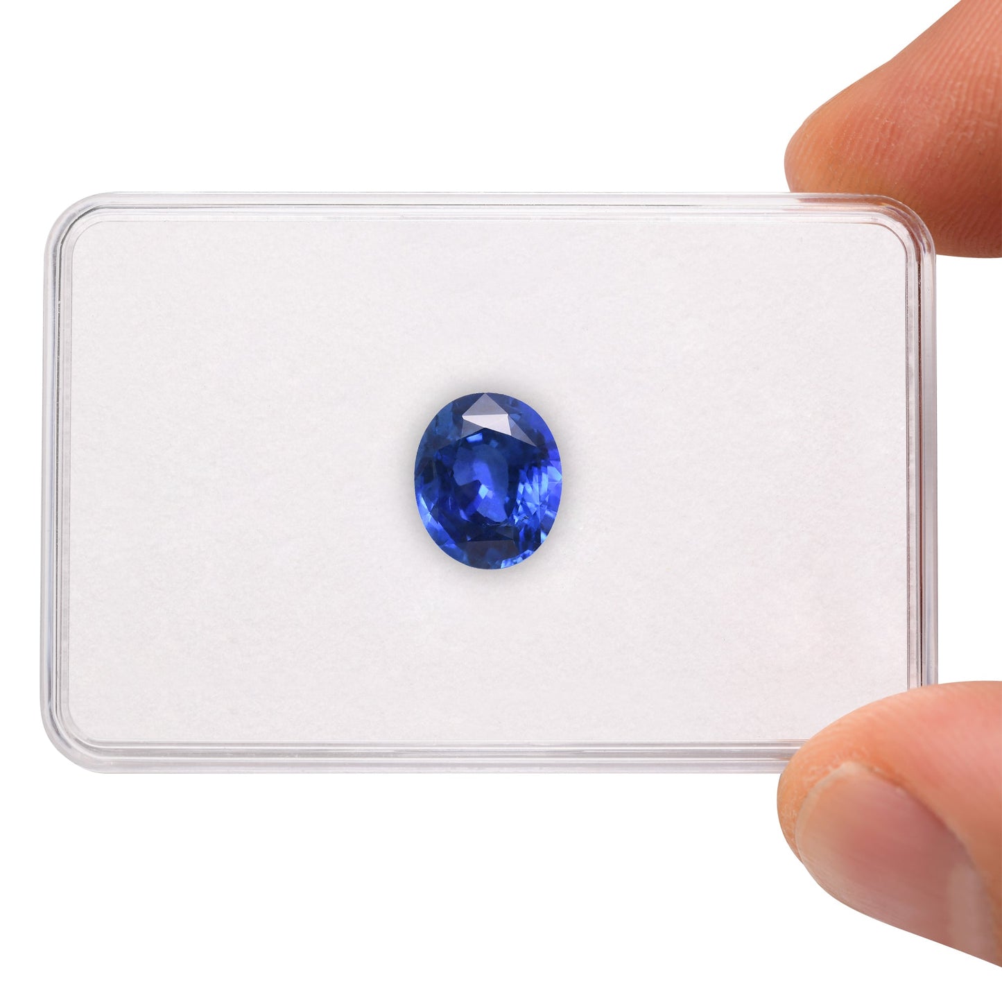 5,00 Karat blauer ovaler Saphir aus Sri Lanka (GRS)