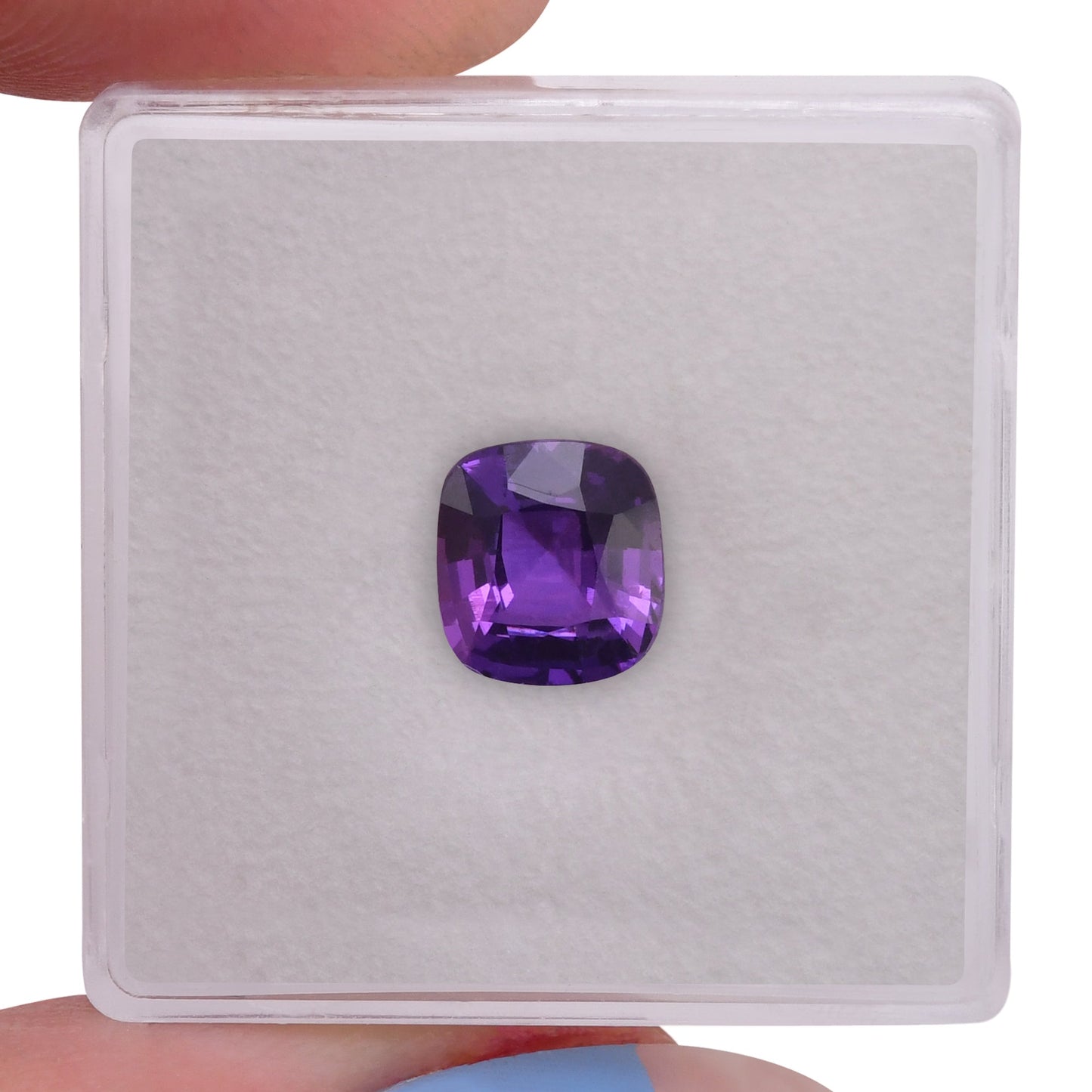 2.04 Carat Purple MADAGASCAR Cushion Sapphire