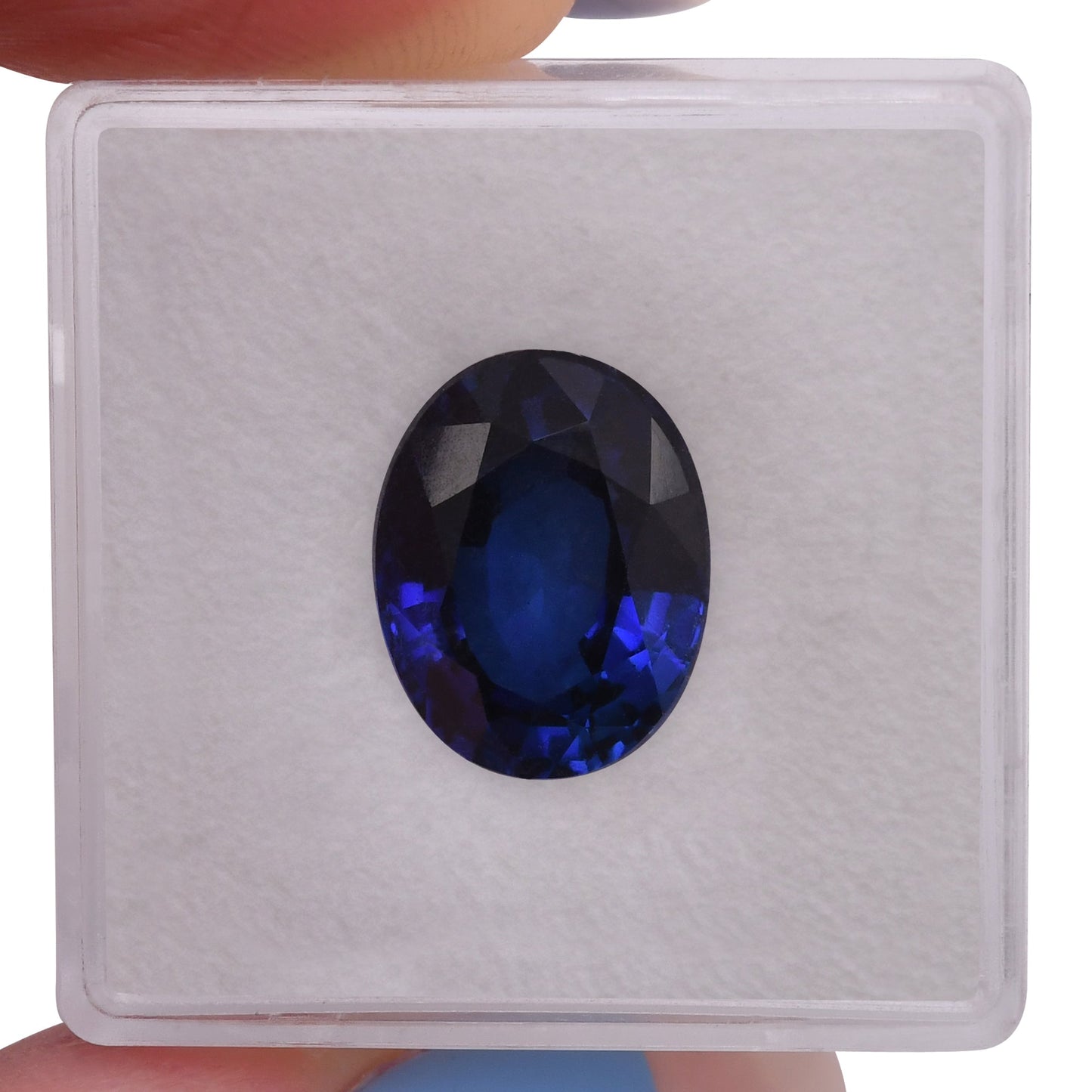 6,70 Karat blauer ovaler Saphir aus Madagaskar (AGL)