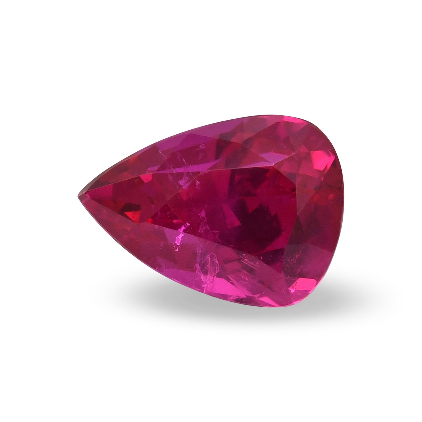 2.93 Carat Red BURMESE Pear Ruby AGL