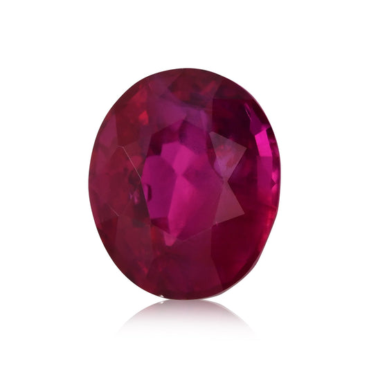 2,08 Karat roter burmesischer ovaler Rubin von Gubelin