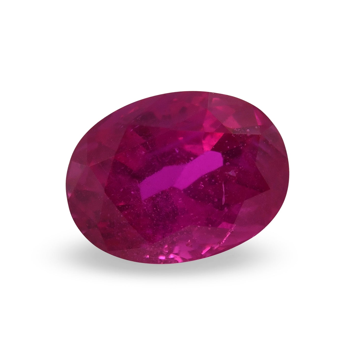 2,43 Karat roter burmesischer ovaler Rubin von Gubelin