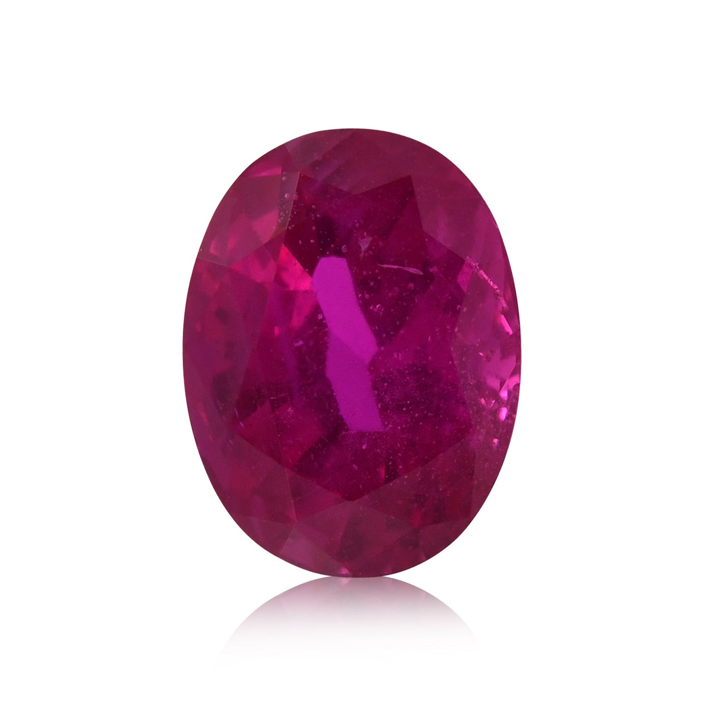 2,43 Karat roter burmesischer ovaler Rubin von Gubelin