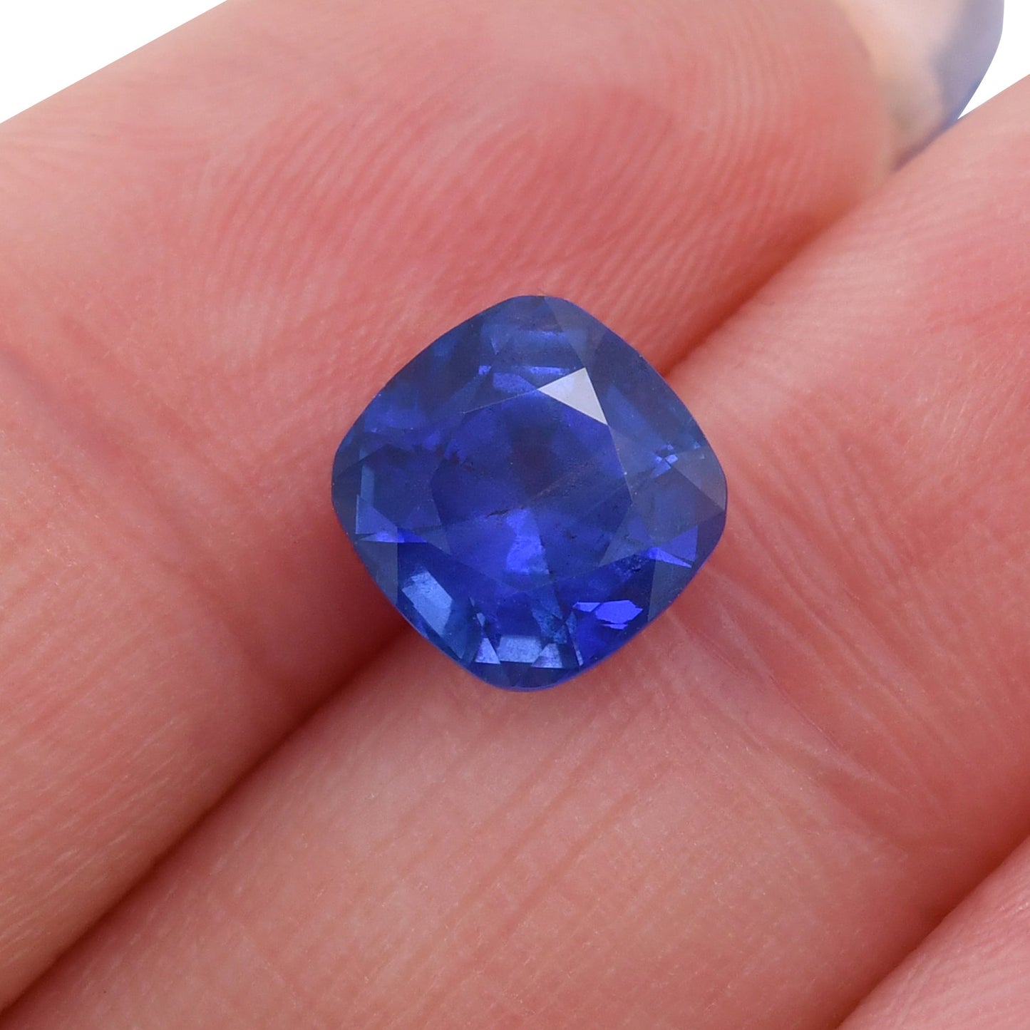 3,11 Karat blauer Kissen-Saphir aus Sri Lanka (AGL)