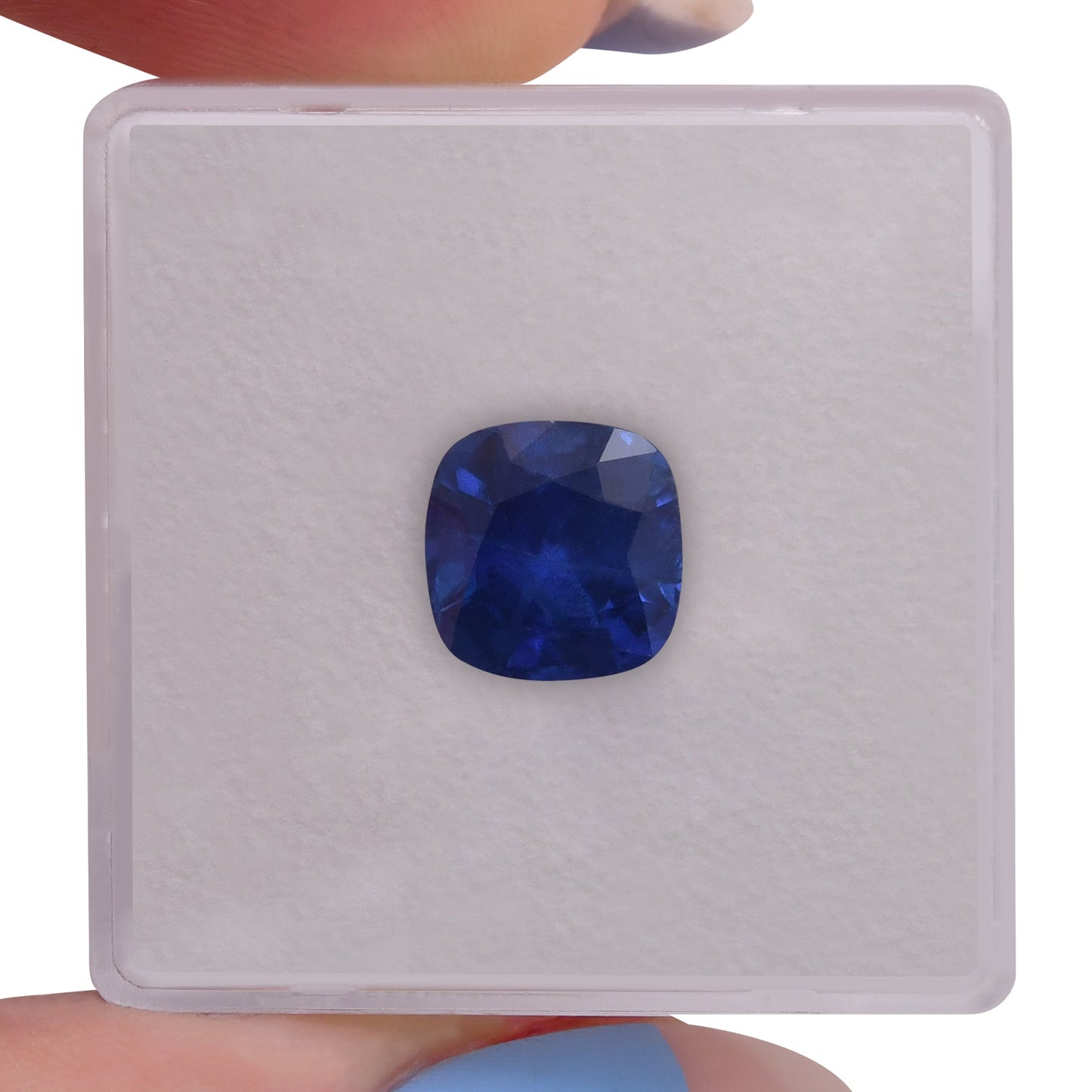 3,11 Karat blauer Kissen-Saphir aus Sri Lanka (AGL)
