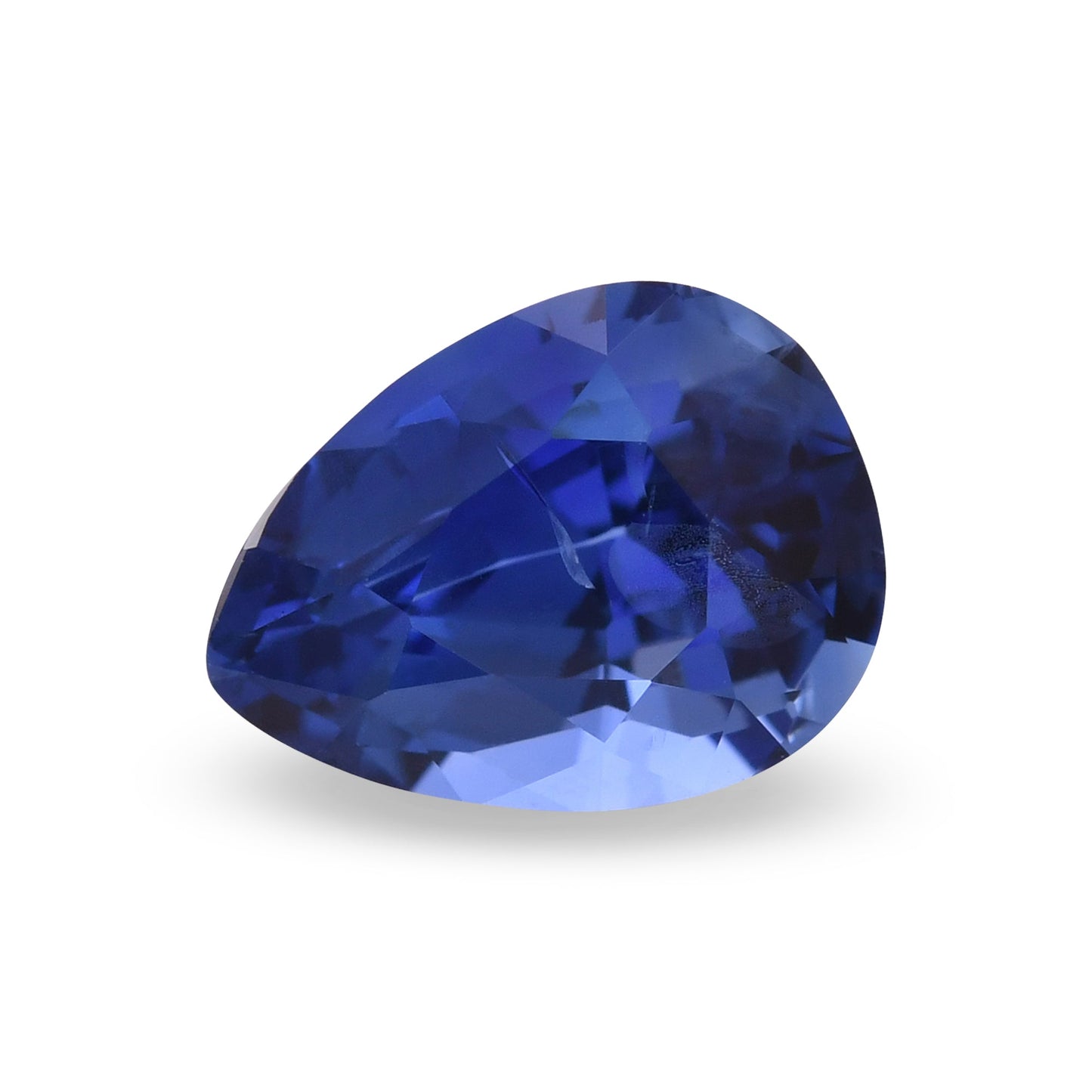 1,76 Karat blauer Birnensaphir AGL
