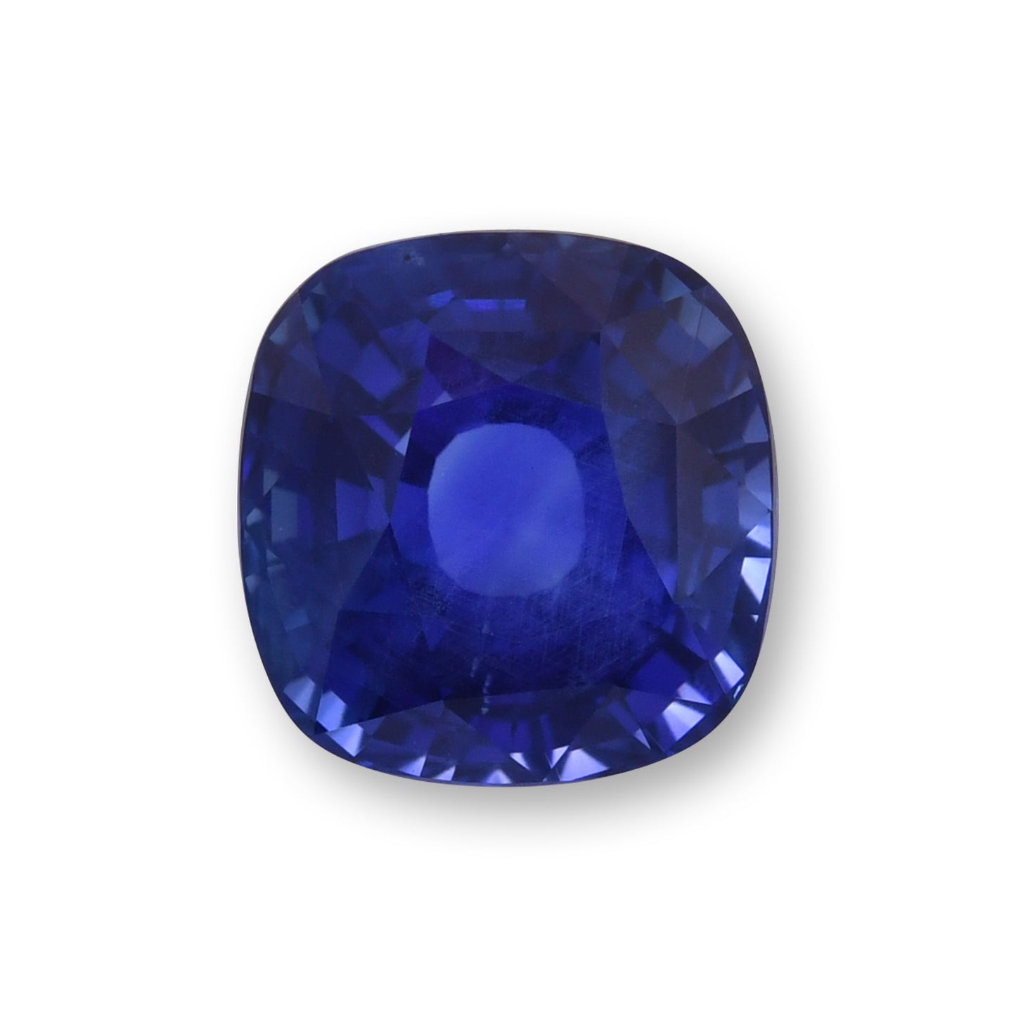 6,08 Karat blauer sri-lankischer Kissen-Saphir GRS
