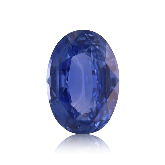 5,07 Karat blauer ovaler Saphir aus Sri Lanka (CD)