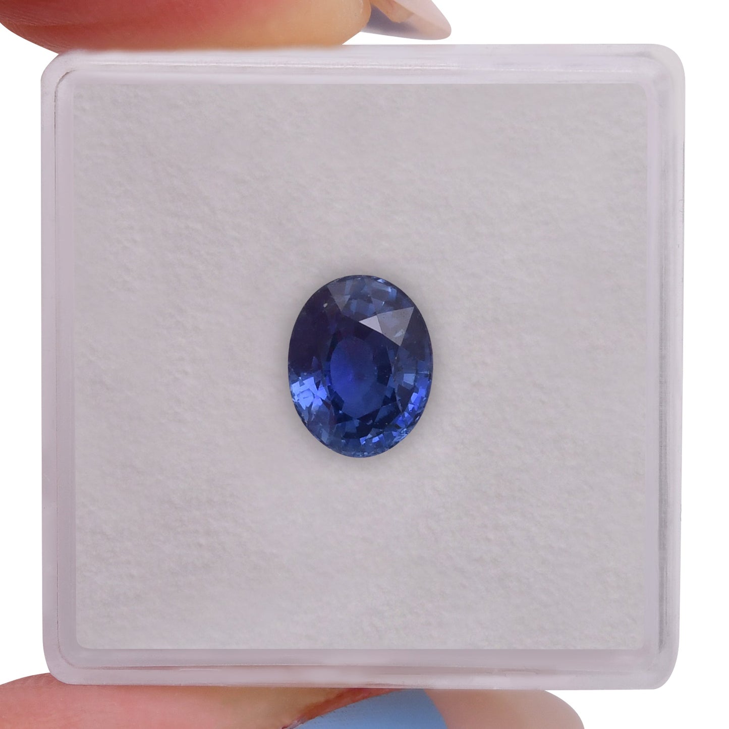 1,90 Karat blauer ovaler Saphir aus Sri Lanka