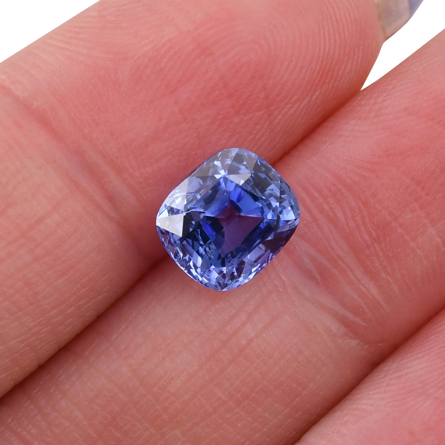 3.39 Carat Blue SRI LANKAN Cushion Sapphire CD