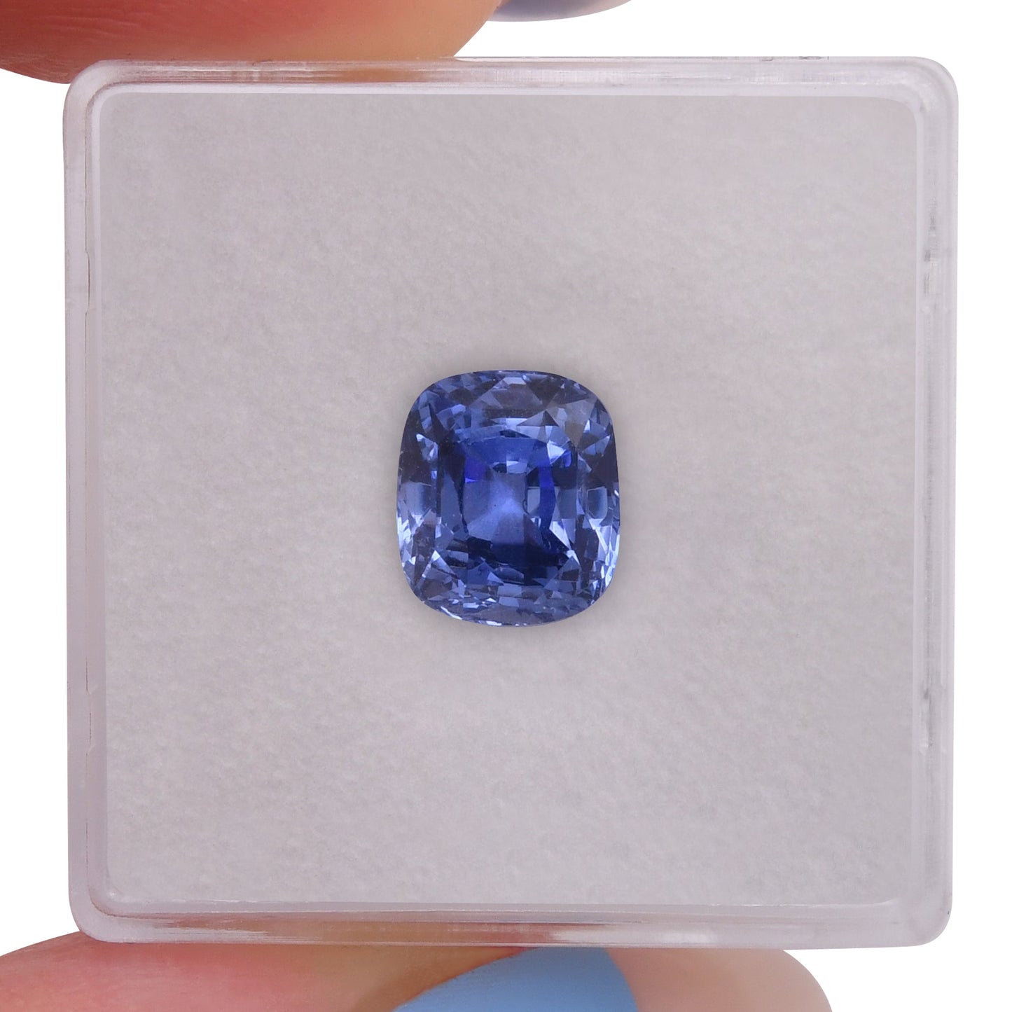3.39 Carat Blue SRI LANKAN Cushion Sapphire CD