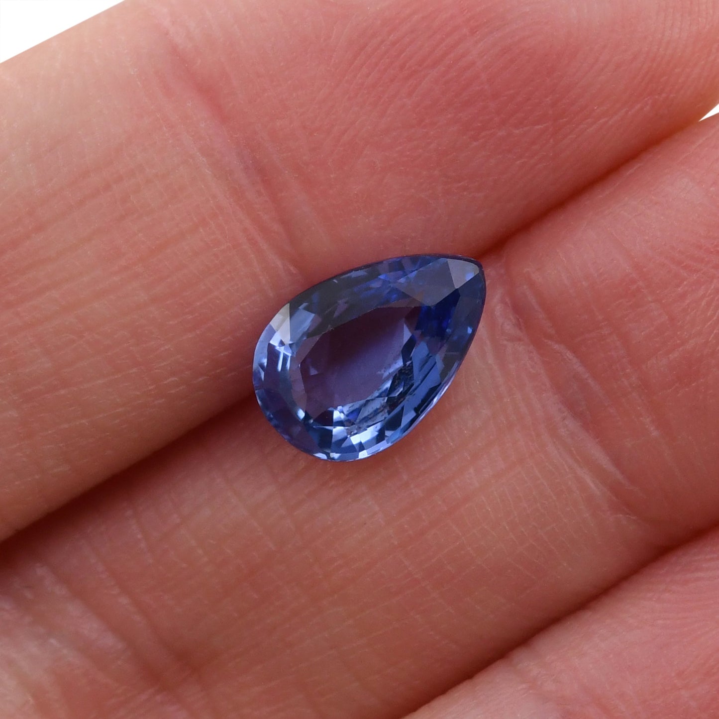 2,51 Karat blauer birnenförmiger Saphir aus Sri Lanka (CD)