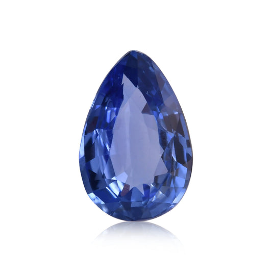 2,51 Karat blauer birnenförmiger Saphir aus Sri Lanka (CD)