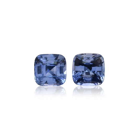 4,83 Karat blauer Kissen-Saphir CD