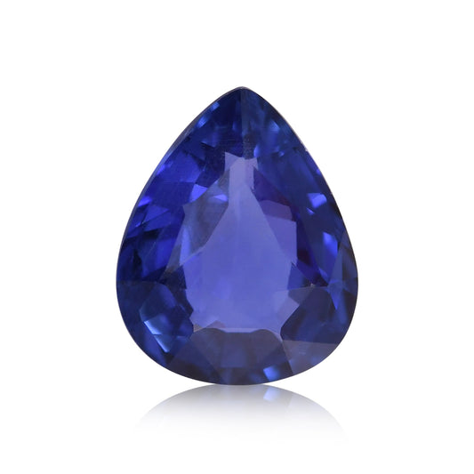 1,04 Karat blauer birnenförmiger Saphir aus Sri Lanka
