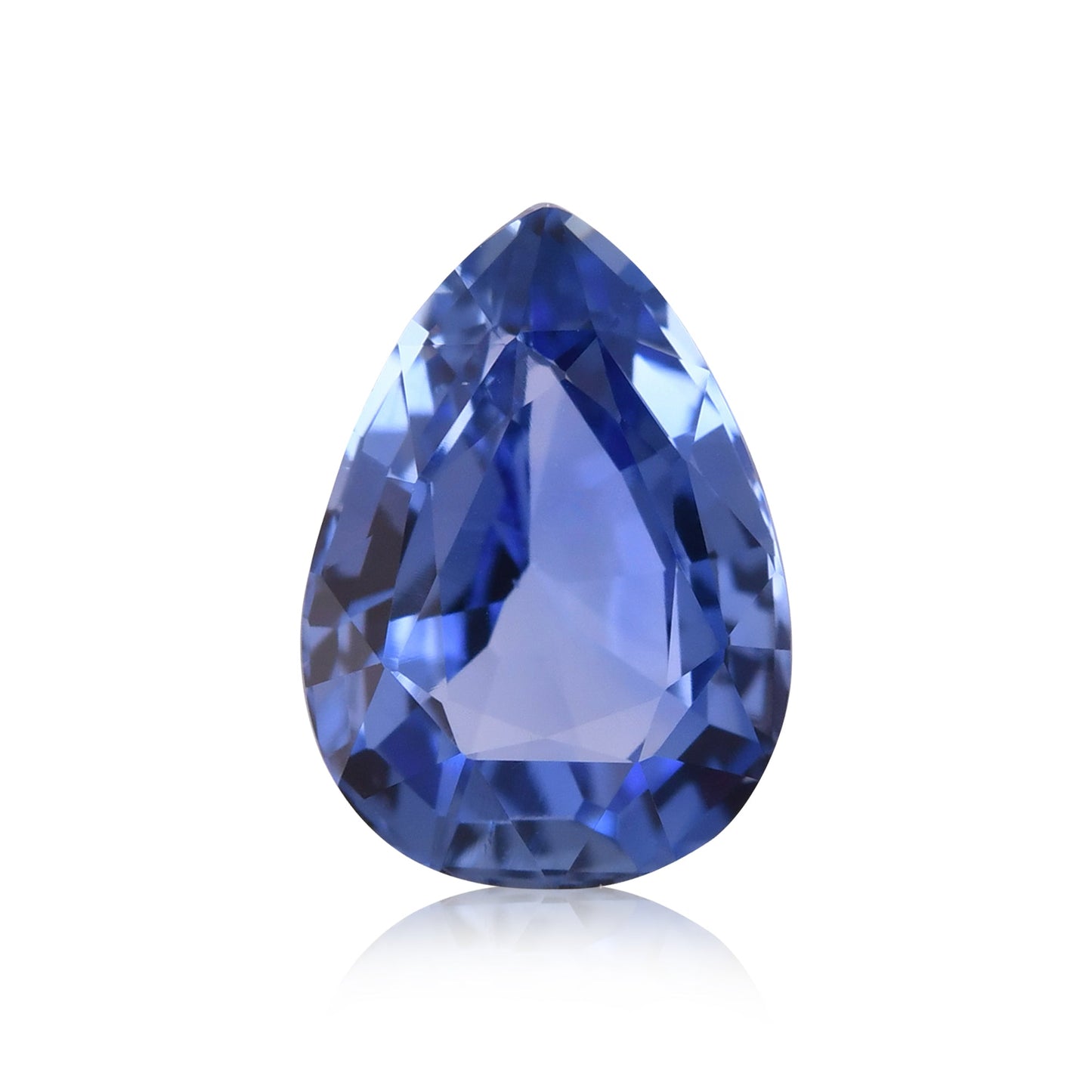 1,54 Karat blauer birnenförmiger Saphir aus Sri Lanka
