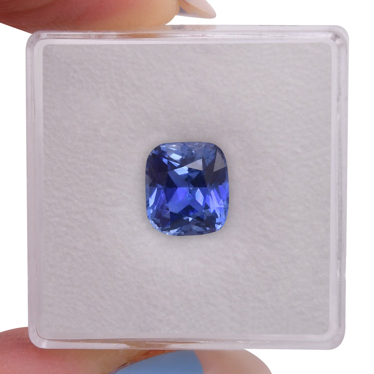 2,91 Karat blauer Kissen-Saphir aus Sri Lanka