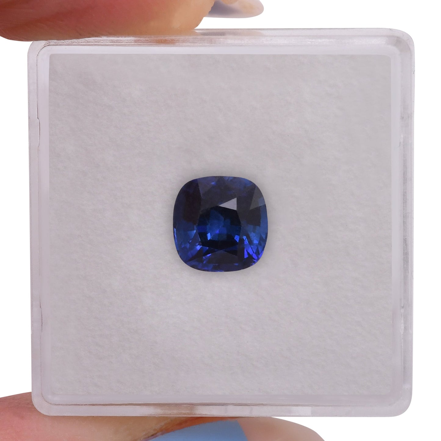 2,37 Karat blauer Kissen-Saphir aus Sri Lanka