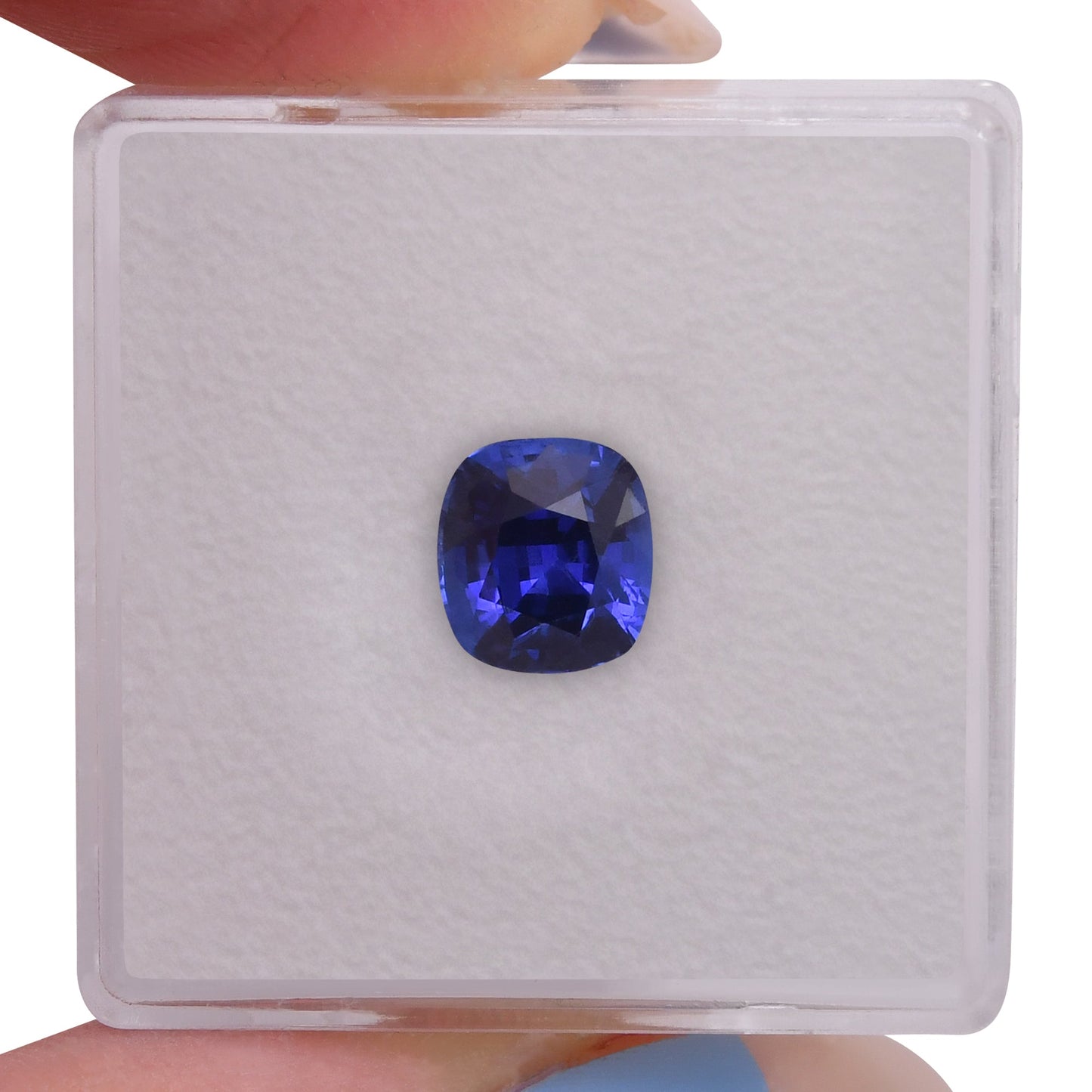 2,02 Karat blauer Kissen-Saphir aus Sri Lanka