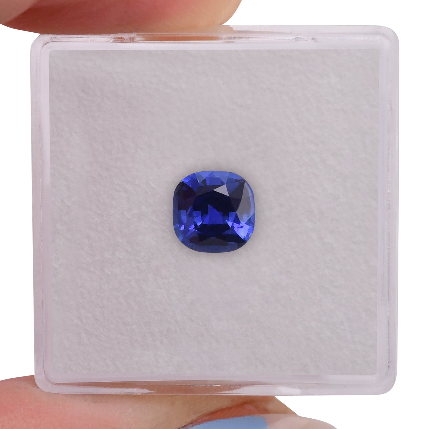 1.36 Carat Blue SRI LANKAN Cushion Sapphire