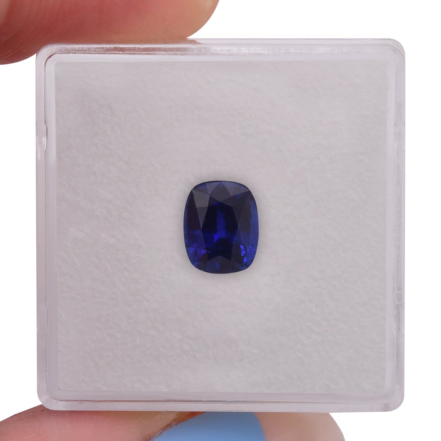 1,66 Karat blauer Kissen-Saphir aus Sri Lanka