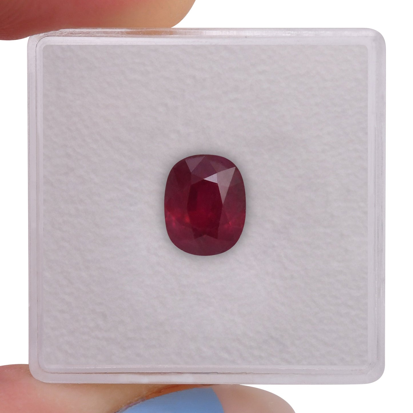 2,14 Karat roter burmesischer ovaler Rubin GRS