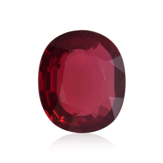 2,45 Karat roter ovaler Rubin aus Mosambik (GRS)