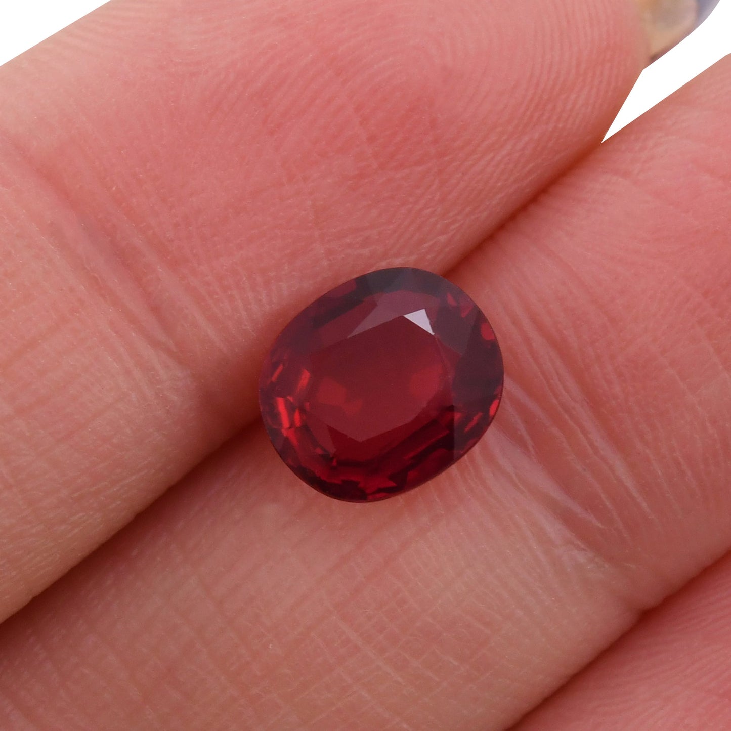 2.45 Carat Red MOZAMBIQUE Oval Ruby GRS